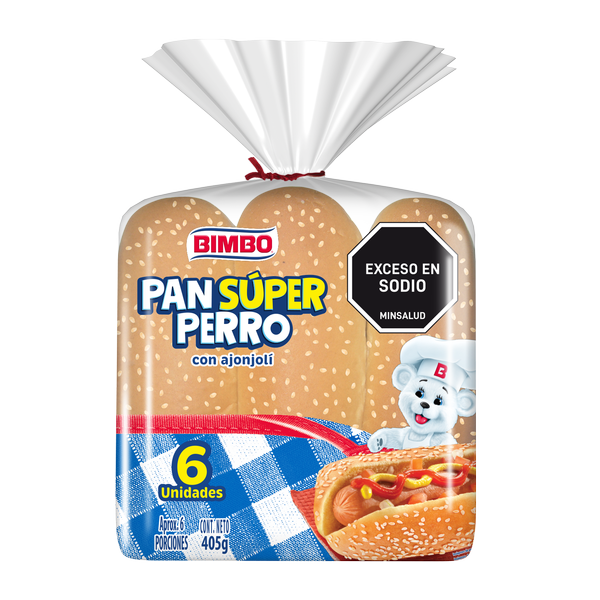 Bimbo Pan Súper Perro con Ajonjolí 405g