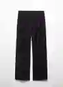 Pantalón Lago Negro Talla 38 Mujer Mango