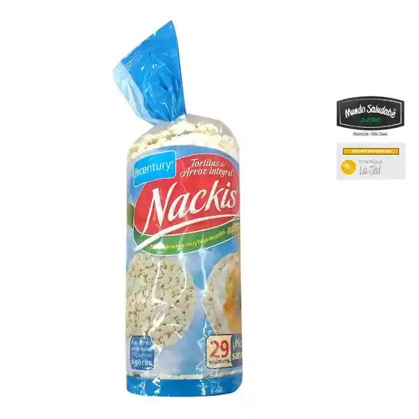 Tortitas Nackis de Arroz Int. Bajas en Sal