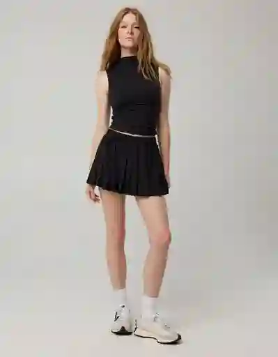 Falda Aerie Negro Talla SMALL 1784073 American Eagle