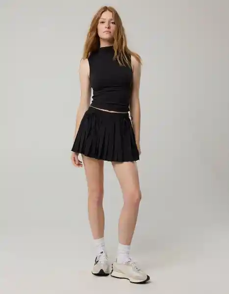 Falda Aerie Negro Talla SMALL 1784073 American Eagle