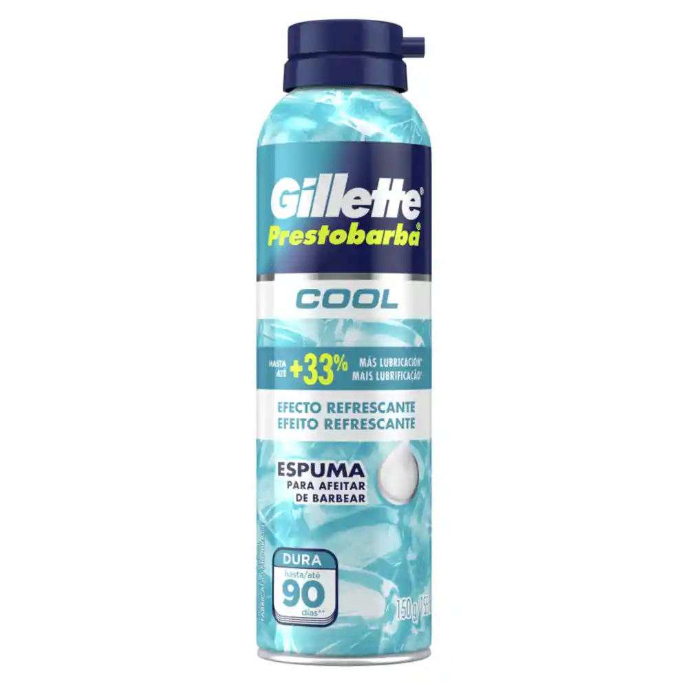 Gillette Prestobarba Cool Espuma Para Afeitar 150 g