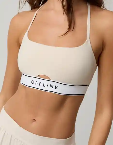 Tops Aerie Beige Talla Small 1629119 American Eagle