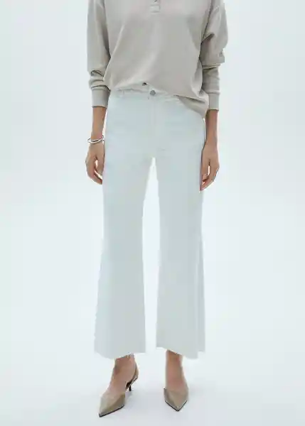 Jean Catherin Blanco Talla 32 Mujer Mango