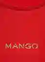 Camiseta Mangolog-H Rojo Talla S Mujer Mango