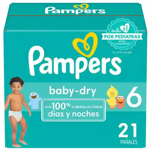 Pampers Pañal Desechable Baby Dry Etapa 6 21 Und