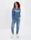Suéter Tejido Mujer Azul Talla X-Small American Eagle