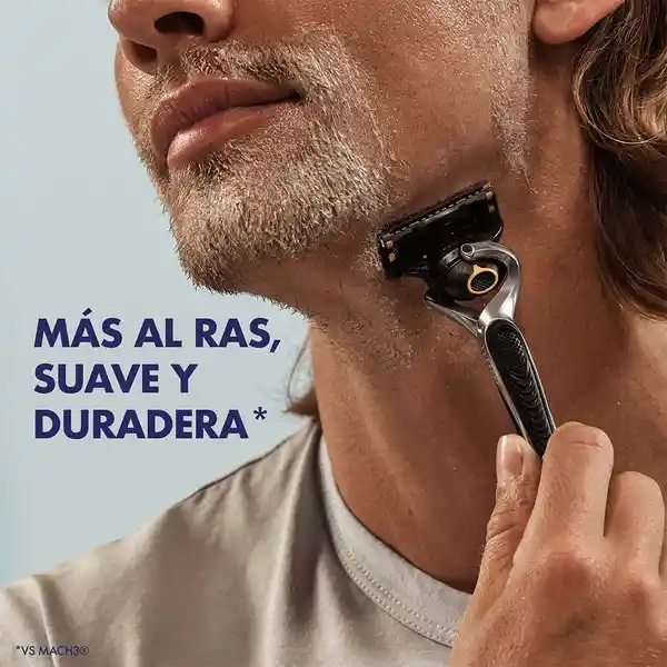 GILLETTE Proshield Cuchilla de Afeitar Máquina de Afeitar Hombre con 5 Hojas Afeitado más al Ras Afeitadora para Hombre 1 Ud