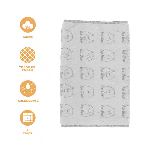 Toalla de Baño Infantil Osos Escandalosos 5.0 Gris Miniso