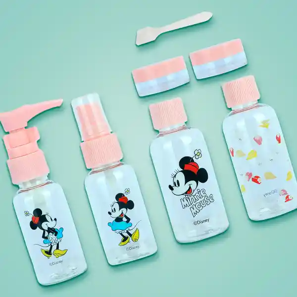 Kit de Botellas de Viaje Mickey Mouse Disney Miniso