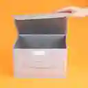 Caja de Almacenamiento de Tela Con Tapa Gris Miniso