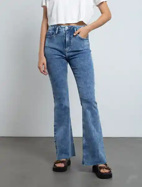 Jean Mujer Azul Índigo Medio Talla 10 493E002 Naf Naf