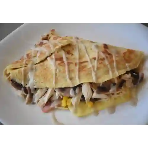 Crepe Pollo con Champiñones