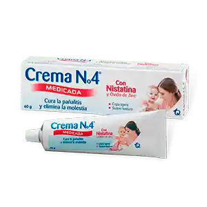 Crema No. 4 Crema Antipañalitis Medicada con Nistatina