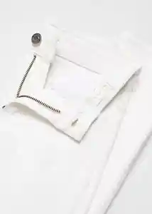 Jean Slim Blanco Talla 10 Niños Mango