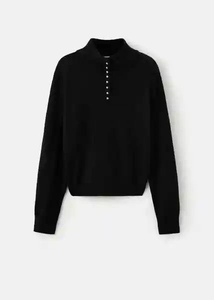 Saco Jersey Limones Negro Talla XS Mujer Mango