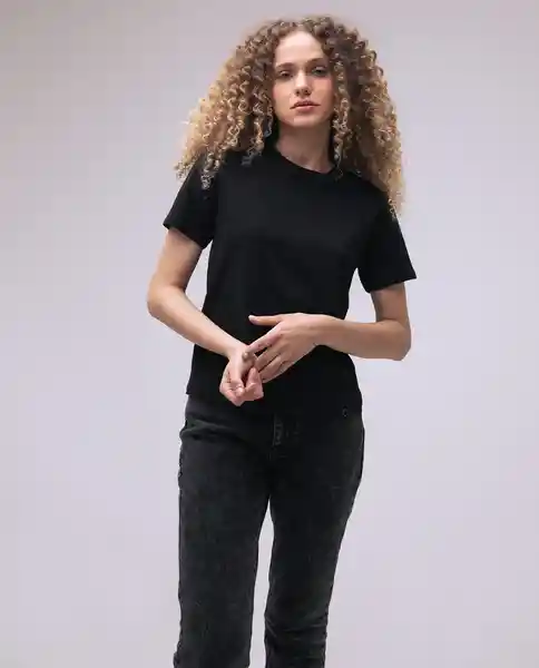  Camiseta Mujer Negro Talla Xl 600D004 AMERICANINO 
