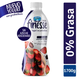 Yogurt Finesse Frutos rojos Botella 1700 ml