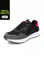 Tenis Hombre Negro-Rojo Talla 39 423 Tellenzi