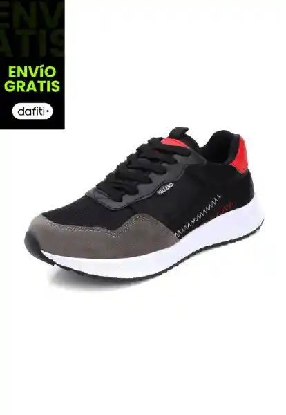 Tenis Hombre Negro-Rojo Talla 39 423 Tellenzi