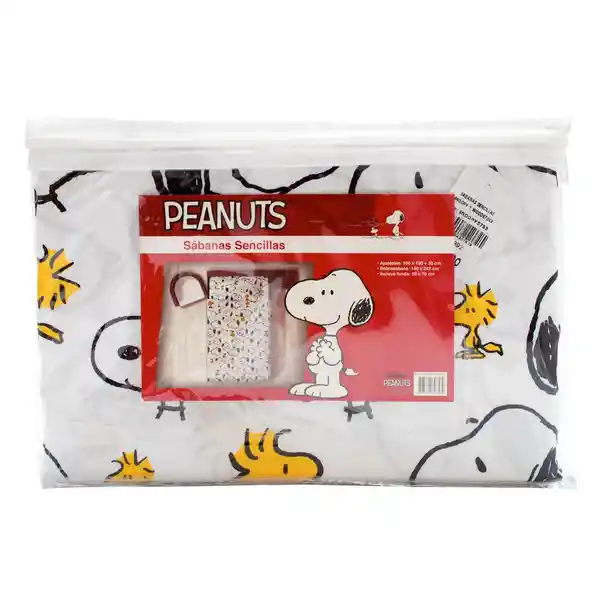 Snoopy Sabanas Sencillas y Woodstock 3753