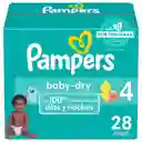 Pampers Pañal Desechable Baby Dry Etapa 4 28 Und