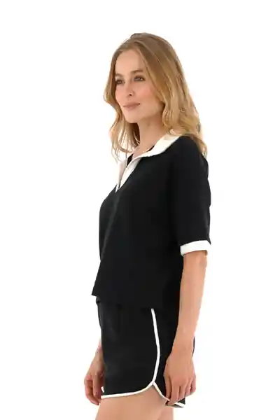 Camisa Isabelle Negro Talla M Mercedes Campuzano