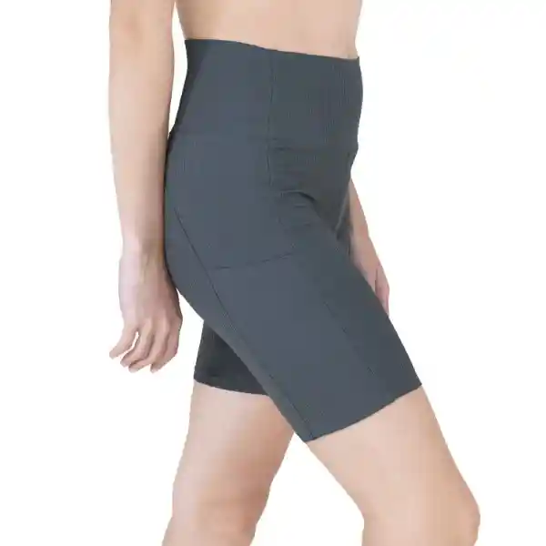 Short Ribbed Gris Talla S Everlast