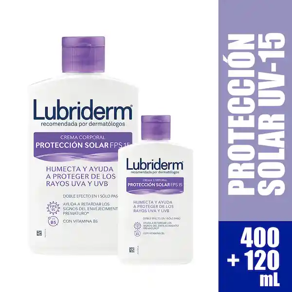 Lubriderm Crema Corporal y Protección Solar con FPS15