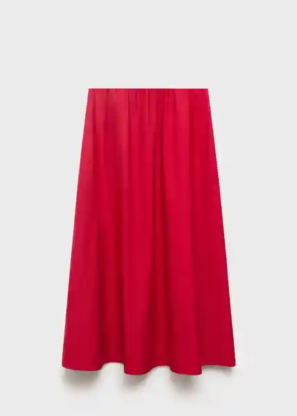 Falda Creta Rojo Talla XS Mujer Mango