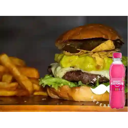 Combo Hamburguesa Mexicana + Manzana 250 ml