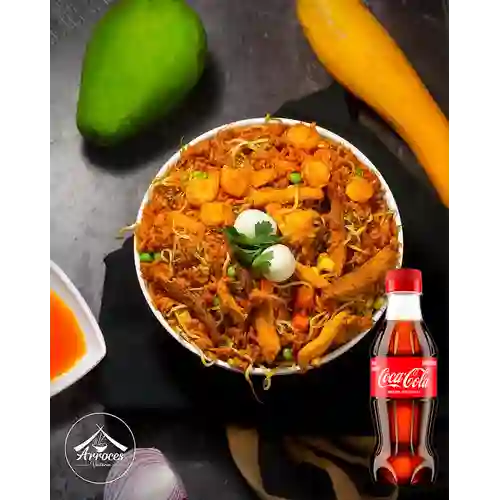 Combo Arroz Valenciano + Coca Cola Original 250ML
