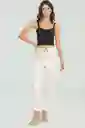 Pantalón Tobillero Swam Color Marfil Talla 8 Ragged