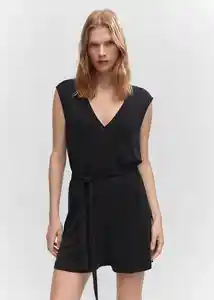 Enterizo Mono Cati Negro Talla M Mujer Mango
