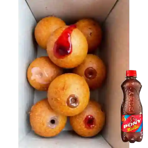 Combo Buñuelos de Mozzarella x8 + Pony Malta 330ml