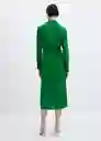 Vestido Bilma6 Verde Talla L Mujer Mango