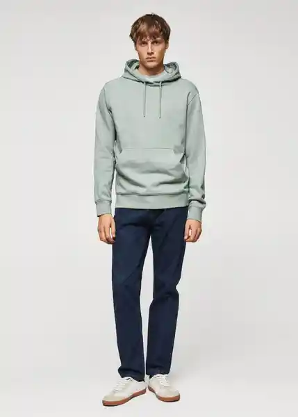 Buzo de Sudadera Bone Menta Talla L Hombre Mango