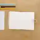 Libro de Tapa Dura Con Imitación de Piel 96 Hojas Khaki Miniso