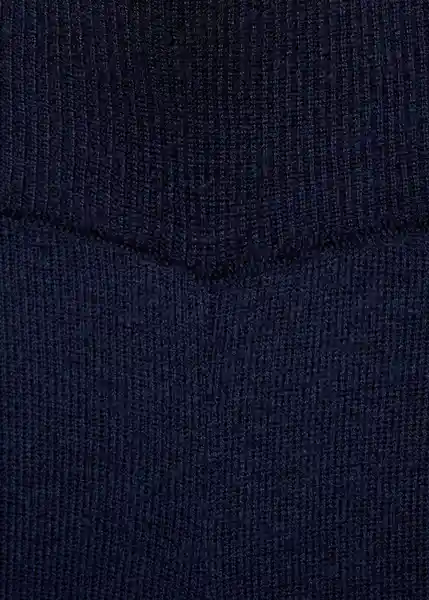 Pantalón Plegam Navy Talla S Mujer Mango