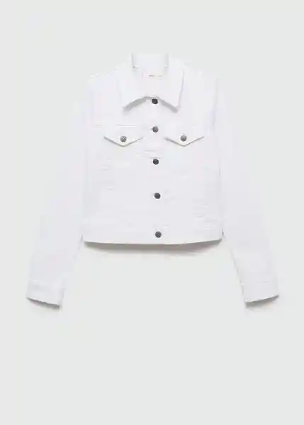 Chaqueta Cazadora Vicky Blanco Talla M Mujer Mango