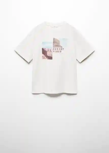 Camiseta Desert Off White Talla 10 Niños Mango