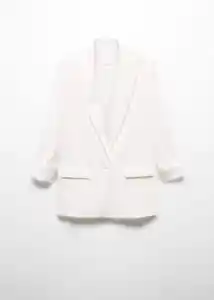 Blazer Americana Eleonor Crudo Talla S Mujer Mango