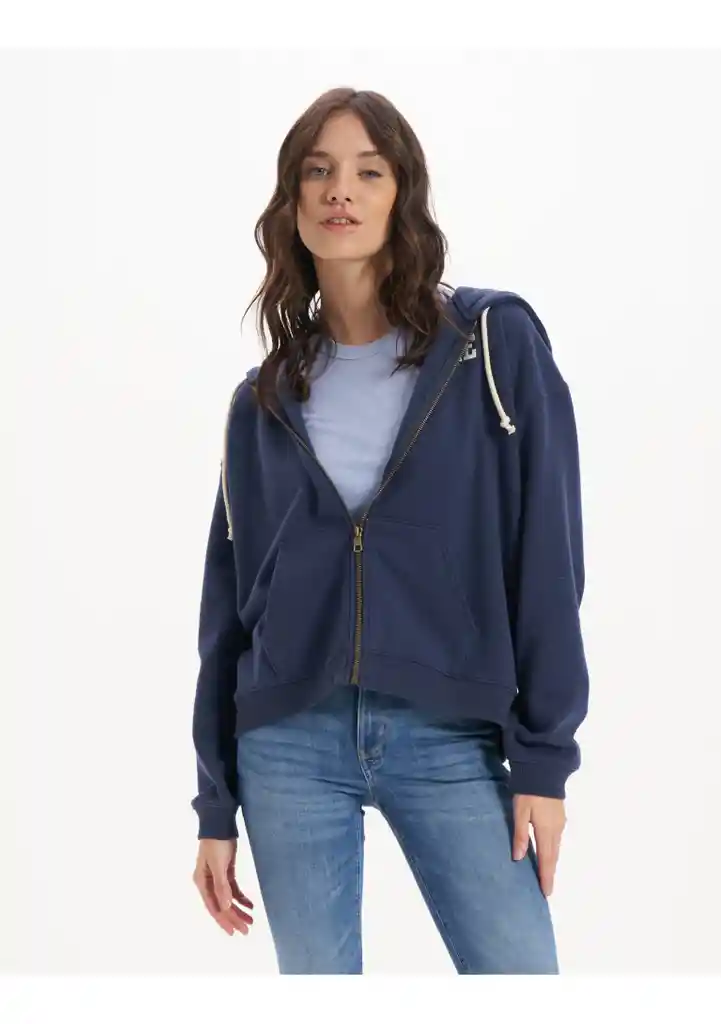 Buzo Mujer Azul Large American Eagle