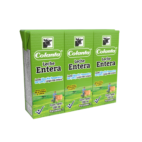Leche Entera Colanta 3x200ml
