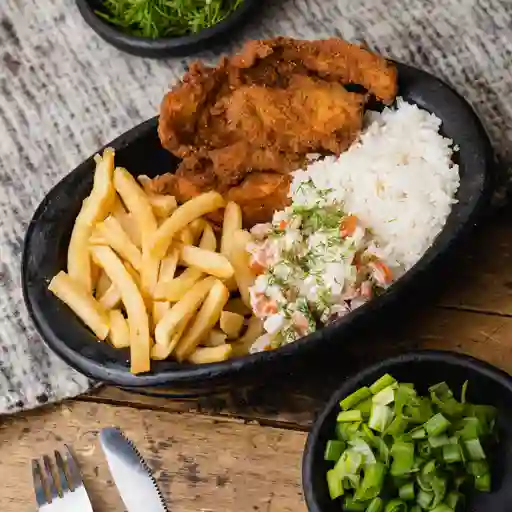 Combo pechuga apanada
