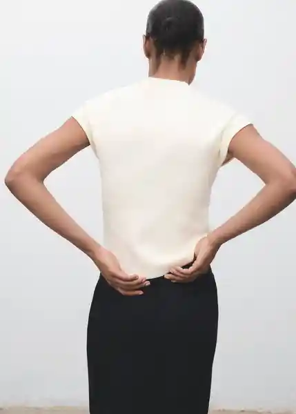 Jersey Dumin Blanco Talla XS Mujer Mango