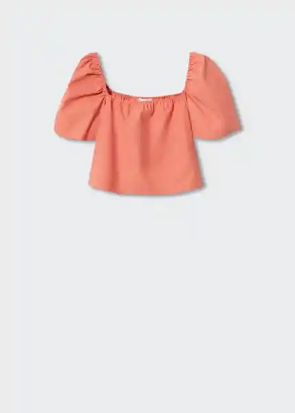 Blusa Miri-H Coral Talla L Mujer Mango