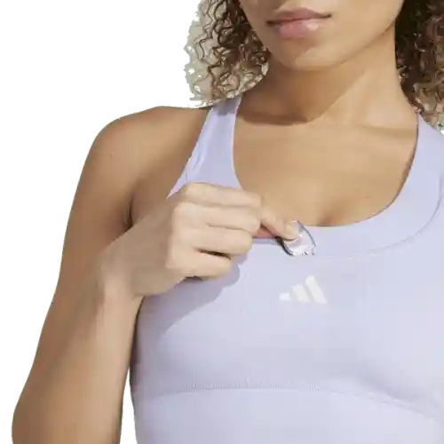 Adidas Brasier Top Run Pkt de Mujer Morado Talla LCD
