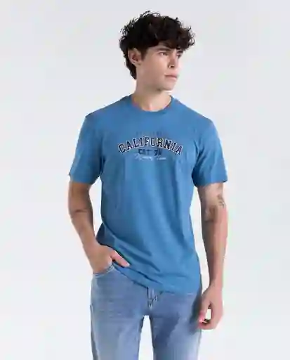 Camiseta Hombre Azul Talla M 849G004_AZU184220 Americanino
