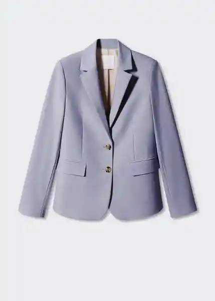 Blazer Americana Borevi Celeste Talla 32 Mujer Mango